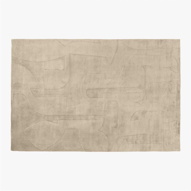 Eleyne Handloomed TENCEL Lyocell Coco Brown Area Rug 6'x9' | CB2 | CB2