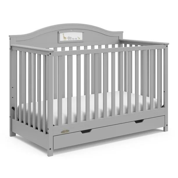 Graco Story 5-in-1 Convertible Baby Crib with Drawer, Pebble Gray | Walmart (US)