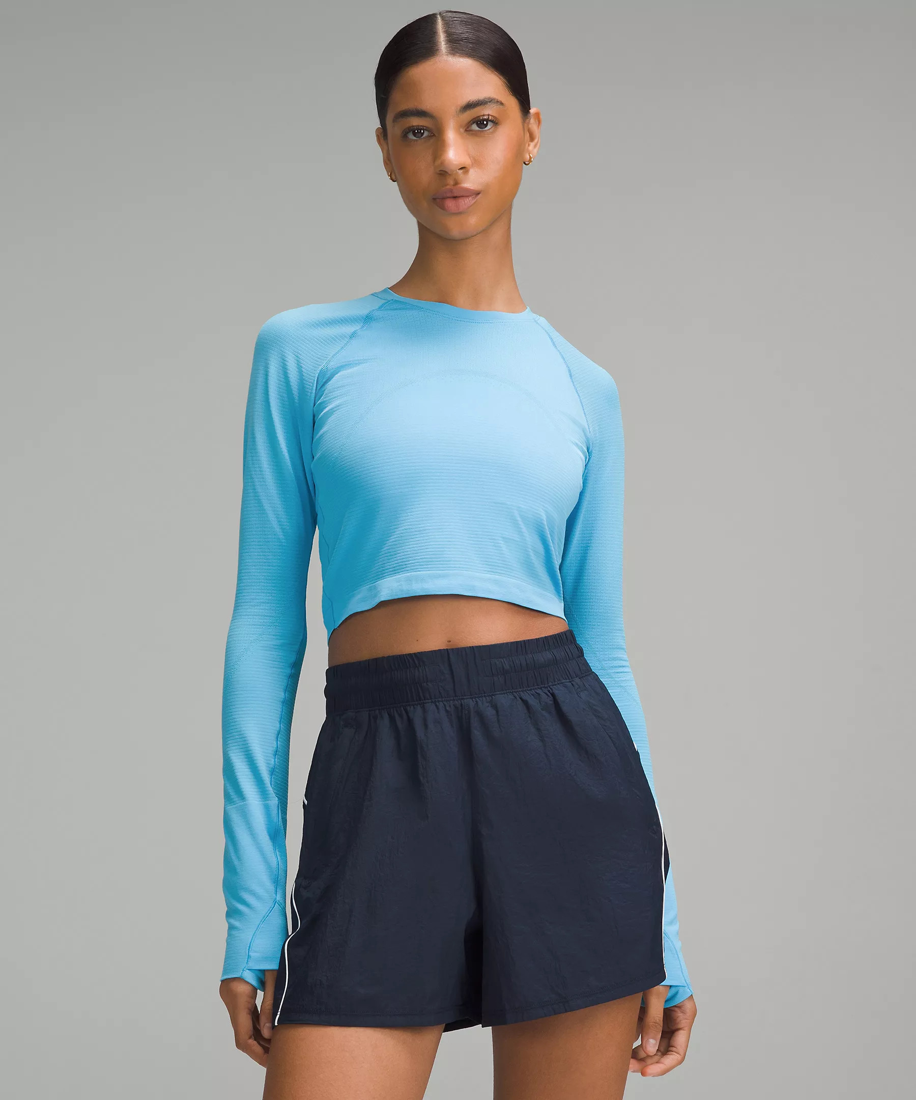 Swiftly Tech Cropped Long-Sleeve Shirt 2.0 | Women's Long Sleeve Shirts | lululemon | Lululemon (US)