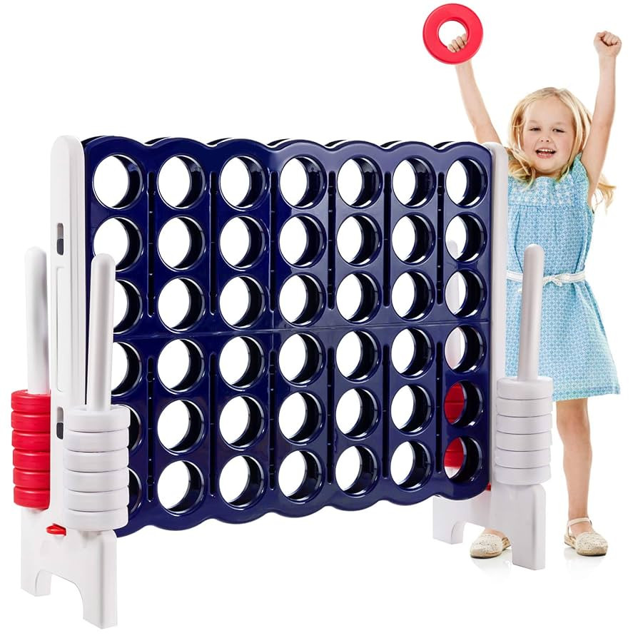 Costzon Giant 4-in-A-Row, Jumbo 4-to-Score Giant Game Set for Kids & Adults, Indoor Outdoor Yard ... | Amazon (US)