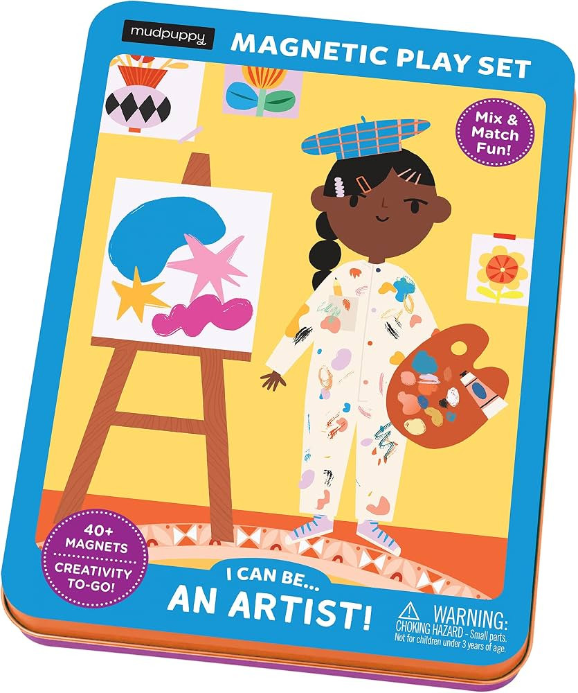 Mudpuppy I Can Be\u2026.an Artist! Magnetic Tin from Mudpuppy, Includes 2 Beautifully Illustrated... | Amazon (US)