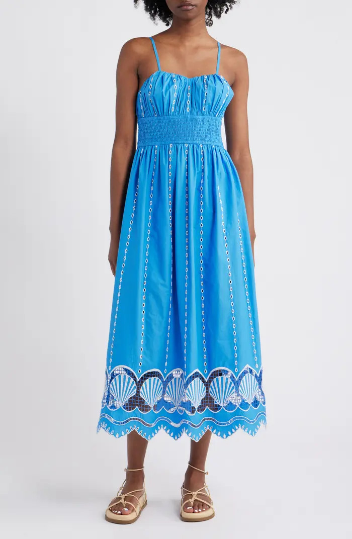 Rails Murano Embroidered Eyelet Cotton Sundress | Nordstrom | Nordstrom