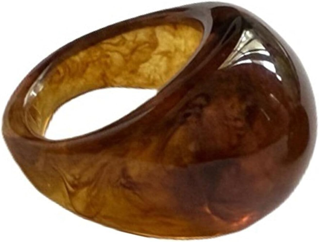 Y2k - Anillos de nudillos estéticos exagerados de resina acrílica gruesa gruesa para mujer, dis... | Amazon (US)
