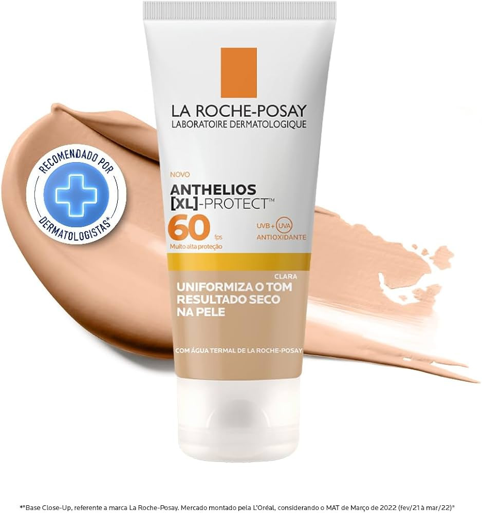 La Roche-Posay, Protetor Solar Facial com cor Anthelios XL-Protect, FPS60, Rápida Absorção, Te... | Amazon (BR)