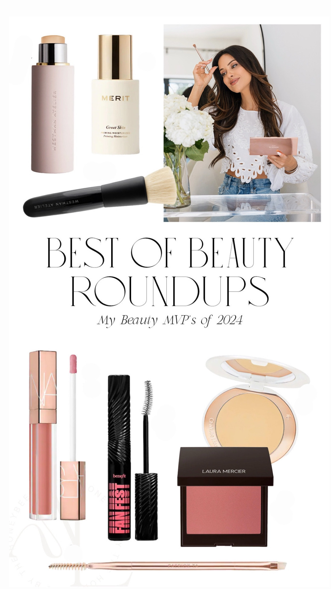 My most used beauty products in all of last year. I’m obsessed with this foundation brush and this clean foundation stick. I wear in the shade six.  This primer has been my go to and love that it’s clean. this lipgloss in Chelsea girls is a must and my blush and the color rose is perfect for olive skin