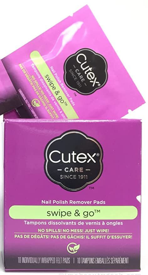 Cutex Swipe and Go Nail Polish Remover Pads (Pack of 2) | Amazon (US)