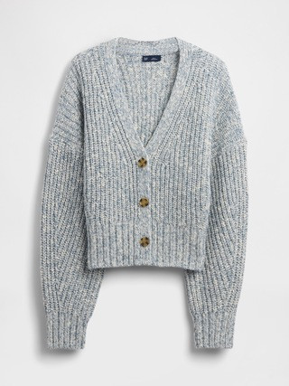 Cotton-Blend Crop Cardigan Sweater | Gap (US)