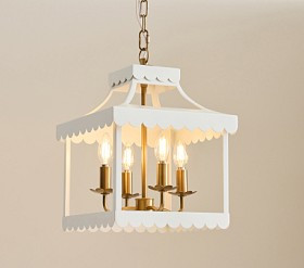 Scalloped Lantern Chandelier (12") | Pottery Barn Kids