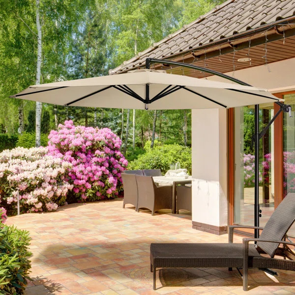 Haque 10' Cantilever Umbrella Outdoor Patio Offset Umbrella | Wayfair North America