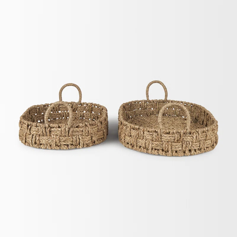 Argens Seagrass Tray - Set of 2 | Wayfair North America