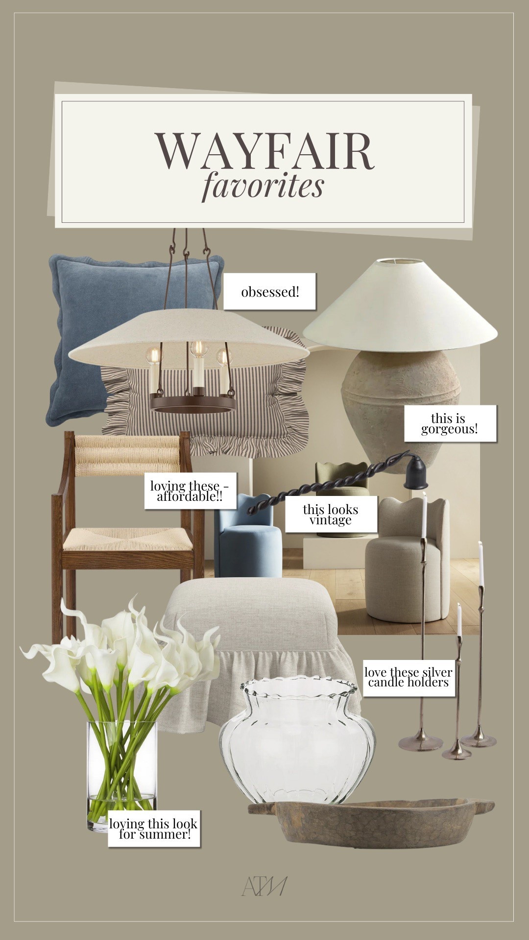 Wayfair favorites!

wayfair, neutrals home, trending home finds, earthy modern, rustic modern home, minimal rustic home, seasonal decor, spring home

#LTKSeasonal #LTKHome #LTKStyleTip