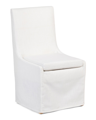 Slub Linen Slipcover Dining Chair | TJ Maxx