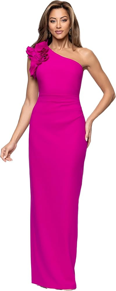 Xscape Women's Scuba Crepe One Shoulder Sleeveless Floor Length Dress | Amazon (US)