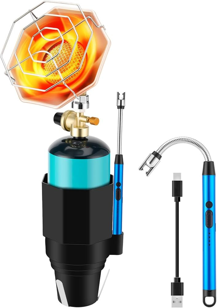 Golf Cart Heater with Cup Holder & Gas Regulator, Portable Propane Heater 6200BTU with Windproof ... | Amazon (US)