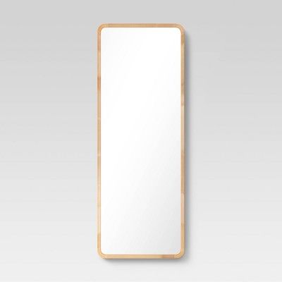22" x 60" Rounded Corner Wood Leaner Mirror - Threshold™ | Target