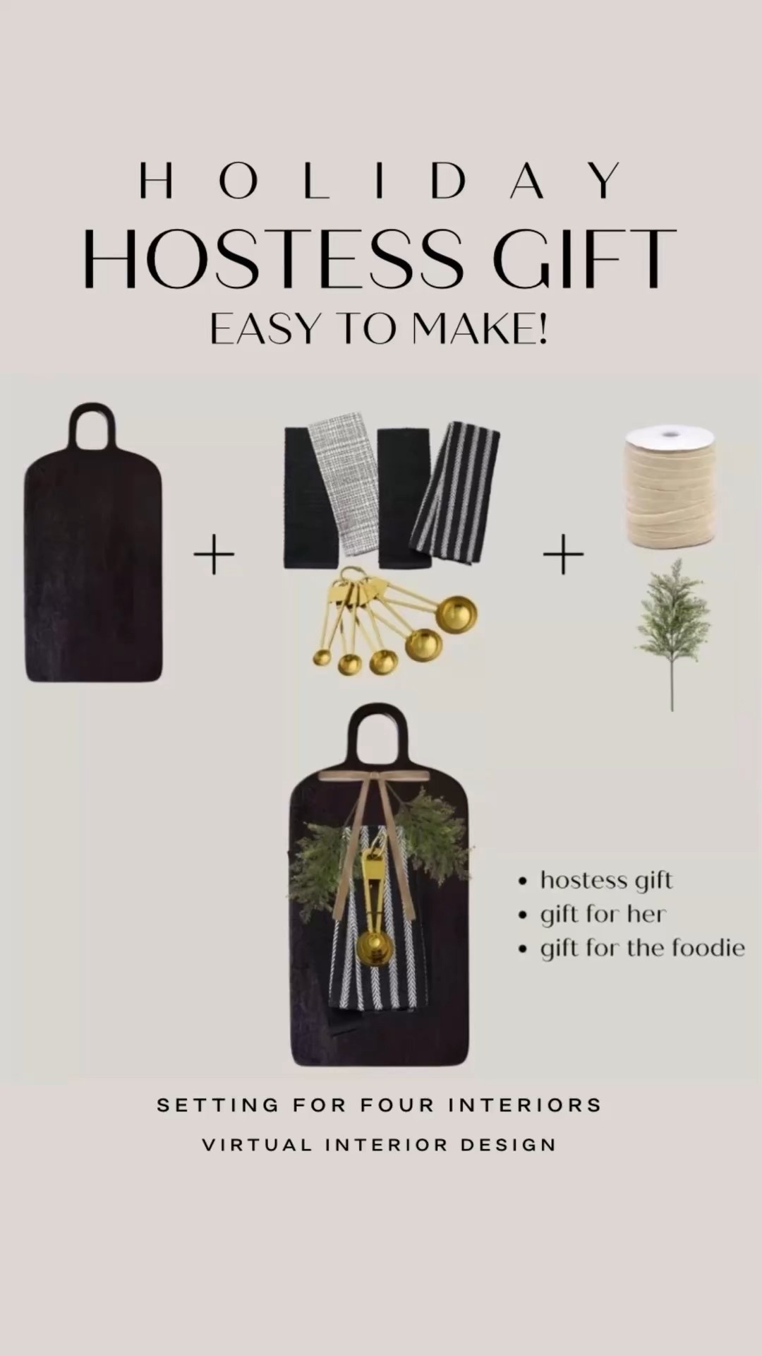 Christmas hostess  gift idea to make. Christmas gift idea for her, for the cook, chef, foodie. Walmart home, Amazon home, neutral, Christmas party, favorite things, 
Kitchen decor, black kitchen decor, cutting board, charcuterie, tea towels, ribbon, kitchen utensils, black, white, cedar stem, greenery, velvet ribbon, organic modern, transitional Christmas gift, holiday gift, organic modern, transitional, minimalist, moody,  #LTKfamily

#LTKHome #LTKSaleAlert #LTKHoliday