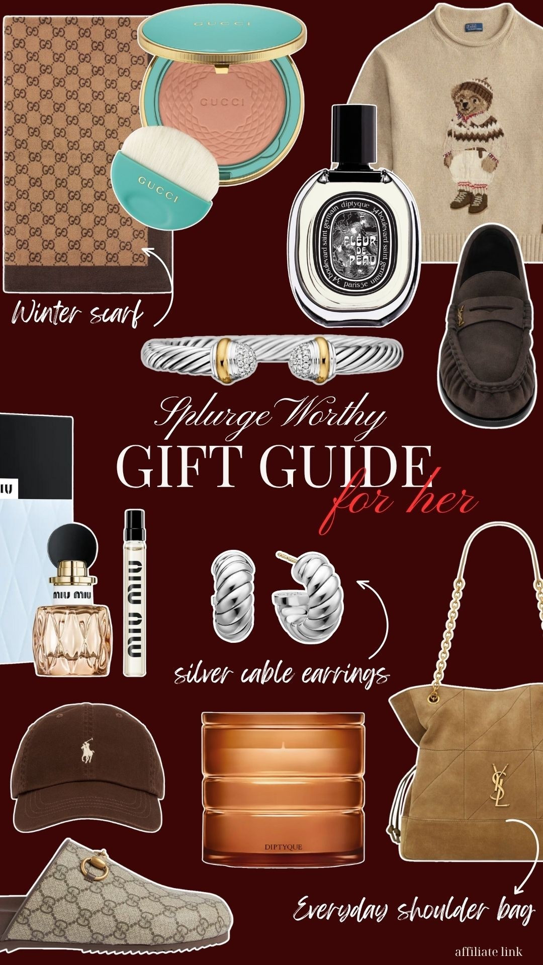 Splurge worthy gifts for her 

#LTKholiday #LTKstyletip #LTKgiftguide