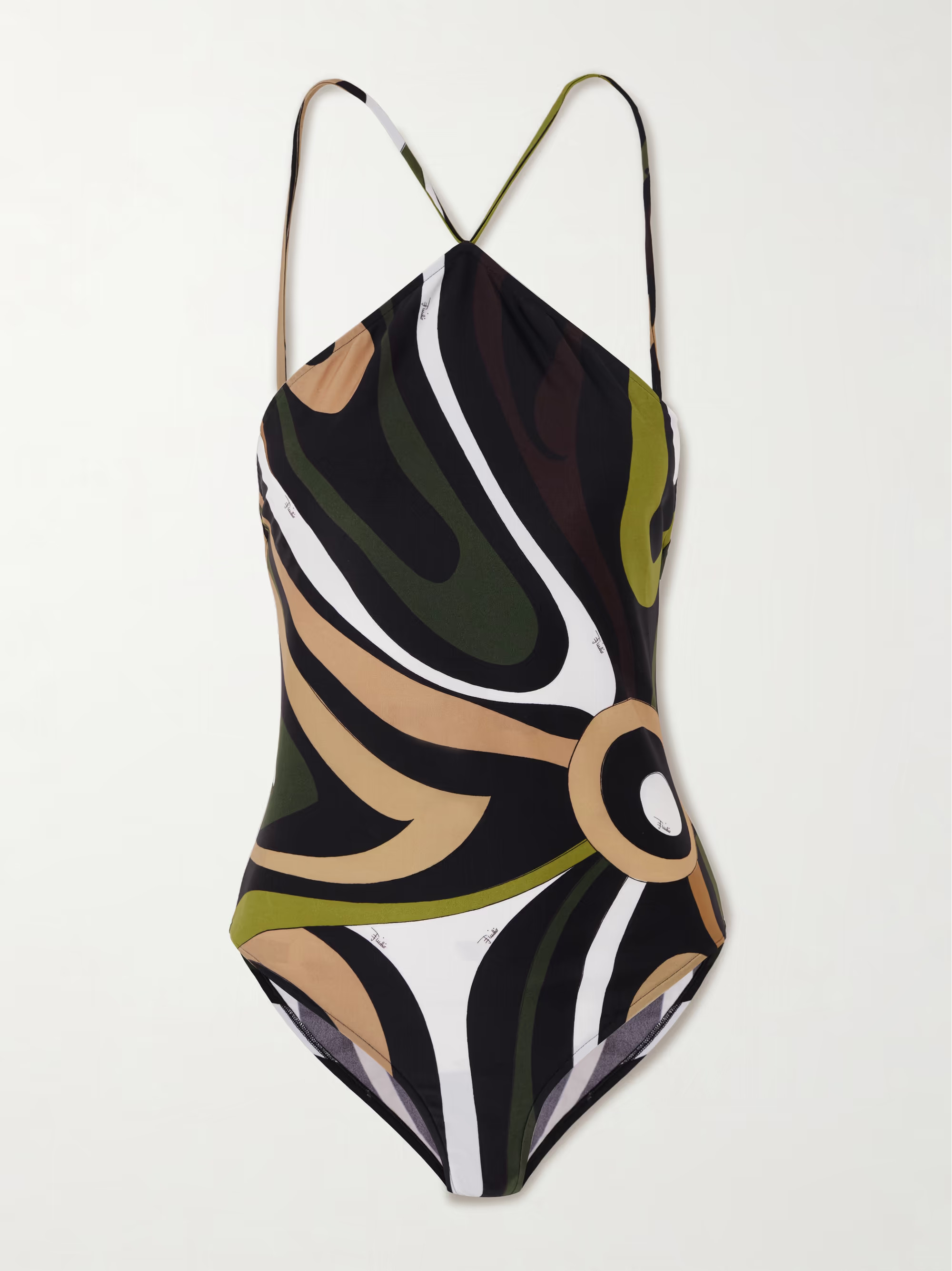 Printed halterneck swimsuit | NET-A-PORTER (UK & EU)