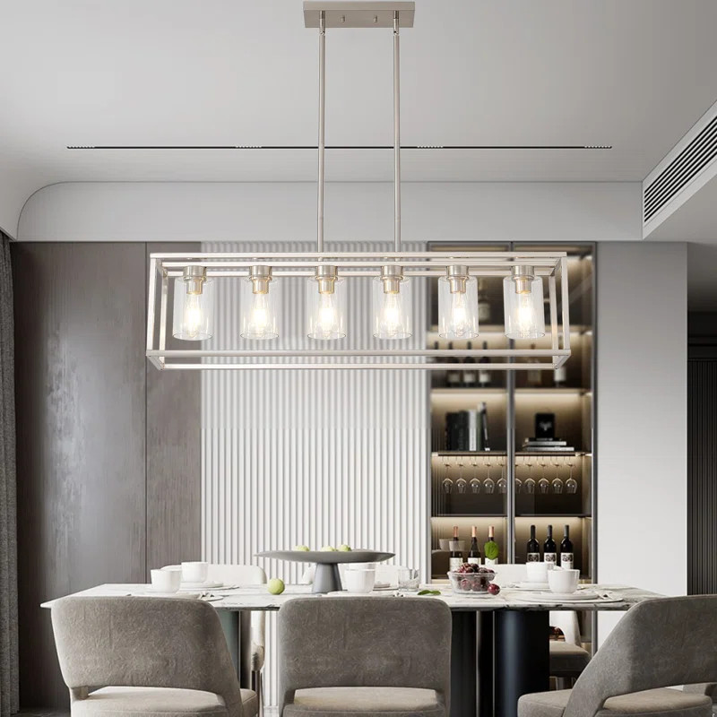 Bigvai 6 - Light Kitchen Island Linear Pendant | Wayfair North America