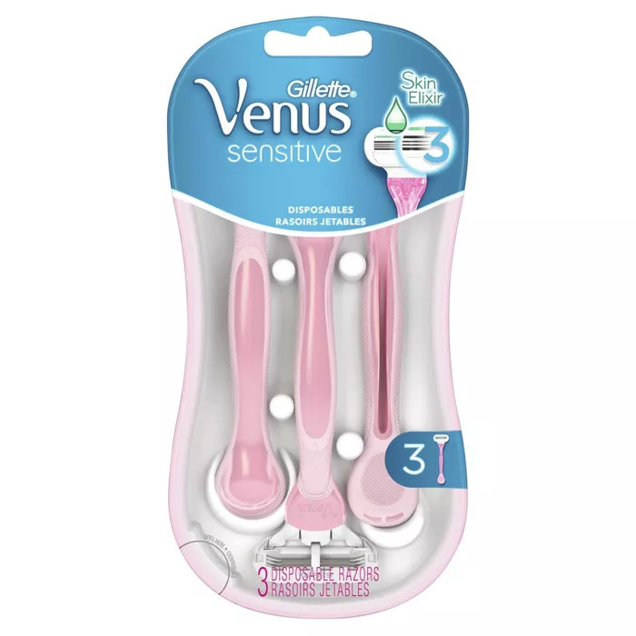 Venus Sensitive 3-Blade Women's Disposable Razors | Target