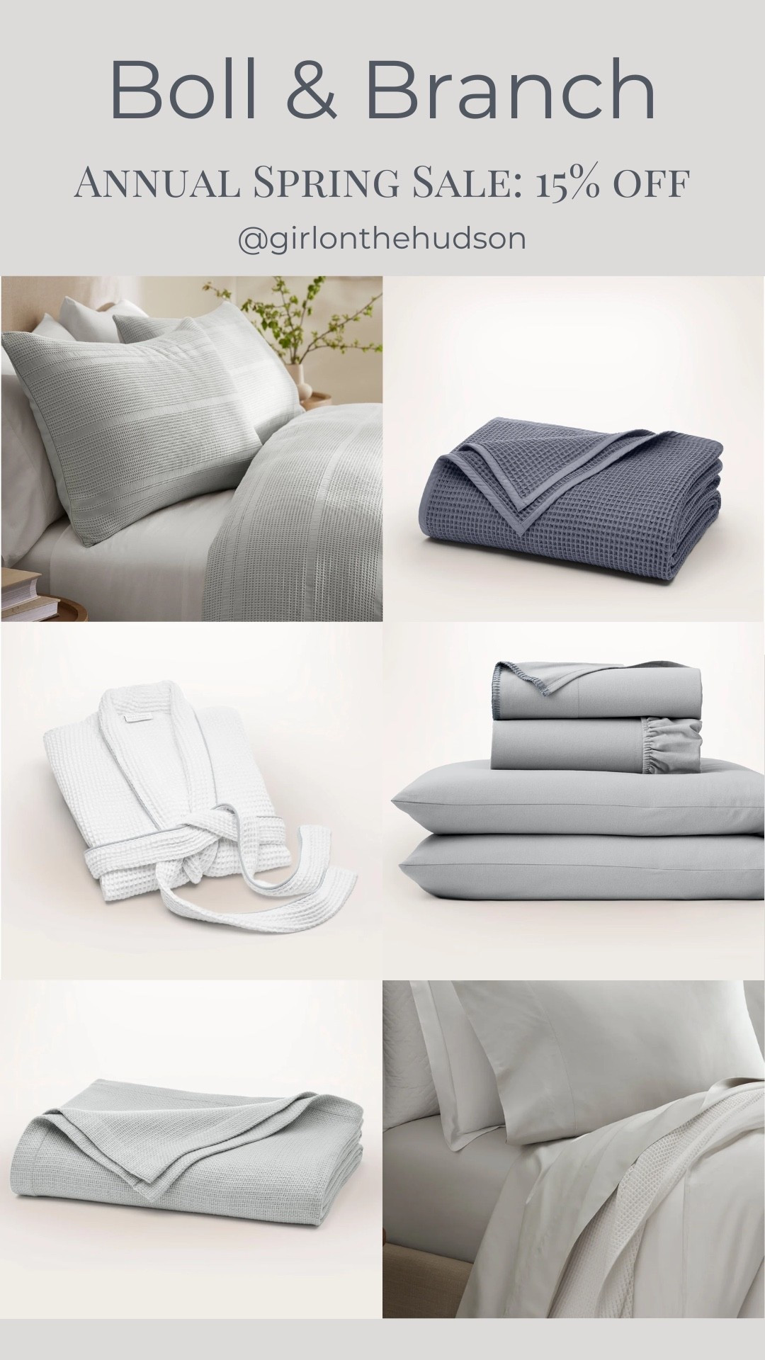 Boll & Branch 20% off sale! My favorite bedding, sheets, bed blankets and robes. Stock up for the perfect spring refresh! Use code SPRING20

#LTKSaleAlert #LTKHome #LTKSeasonal