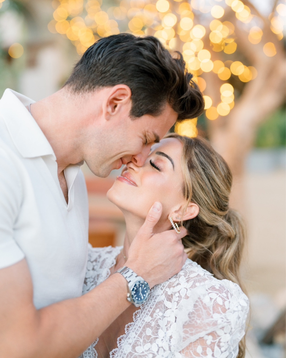 Gold hoop earrings lip color lip color lace dress 