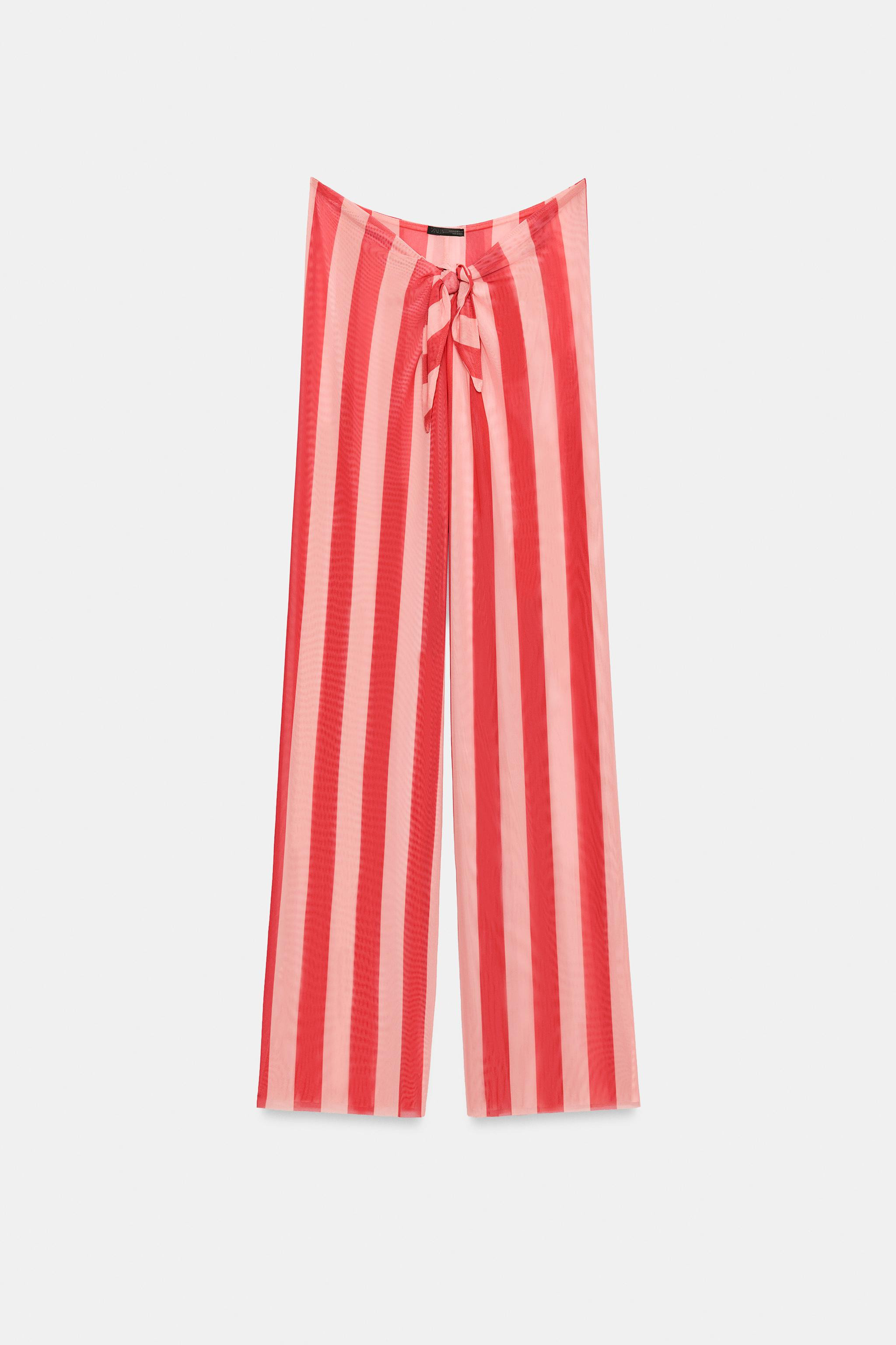 STRIPED TULLE PAREO PANTS | Zara US