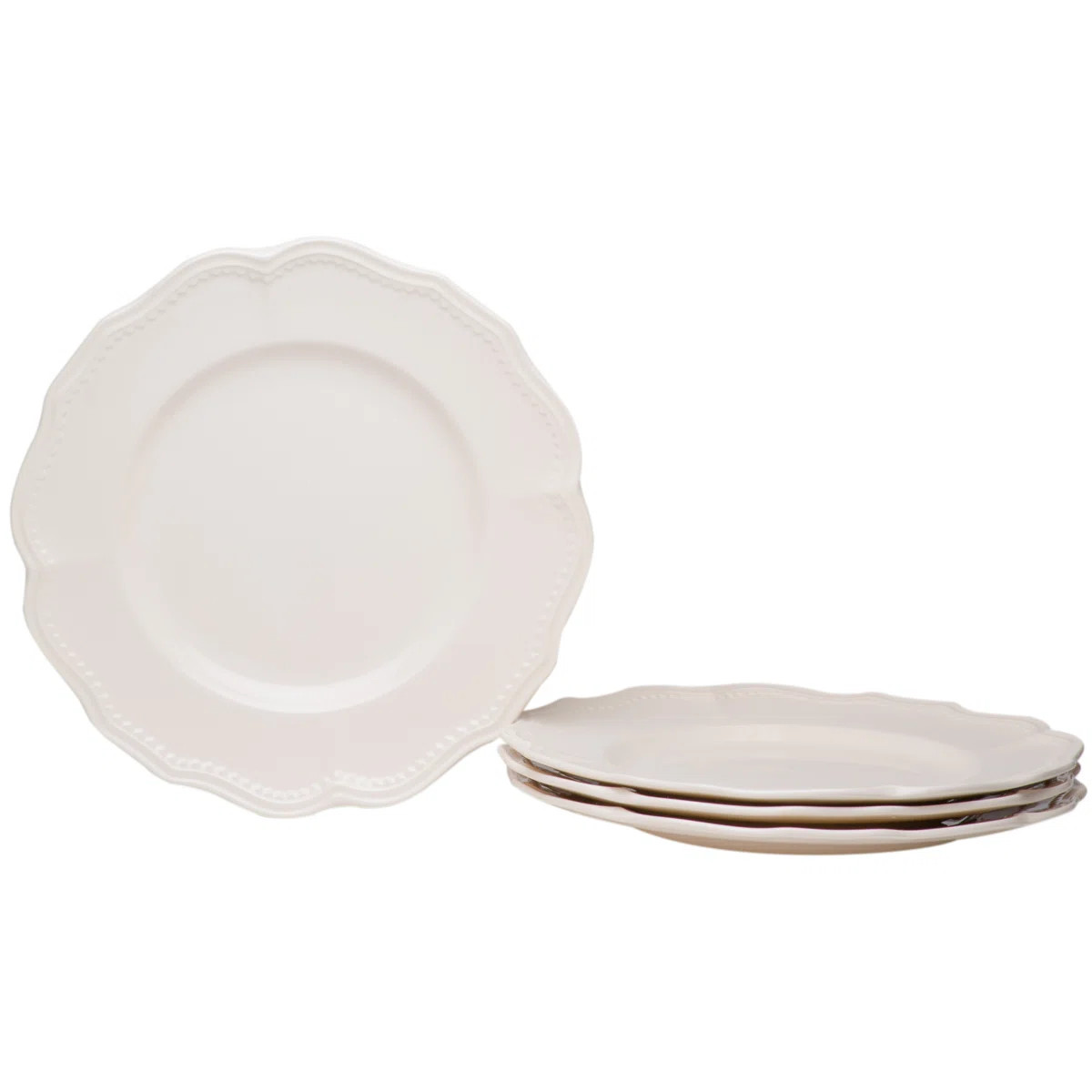 Red Vanilla Classic White 11.25" Dinner Plate (Set of 4) | Wayfair North America