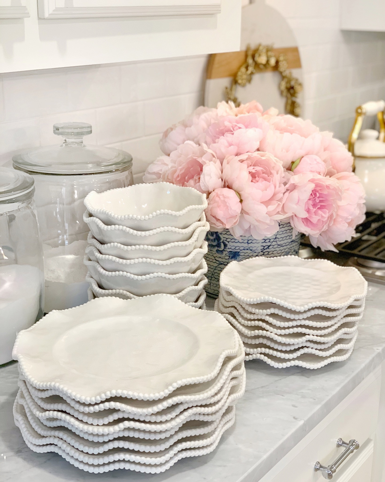 Ruffle dinnerware, melamine dishes ruffle plates 

#LTKfindsunder50 #LTKhome #LTKsalealert