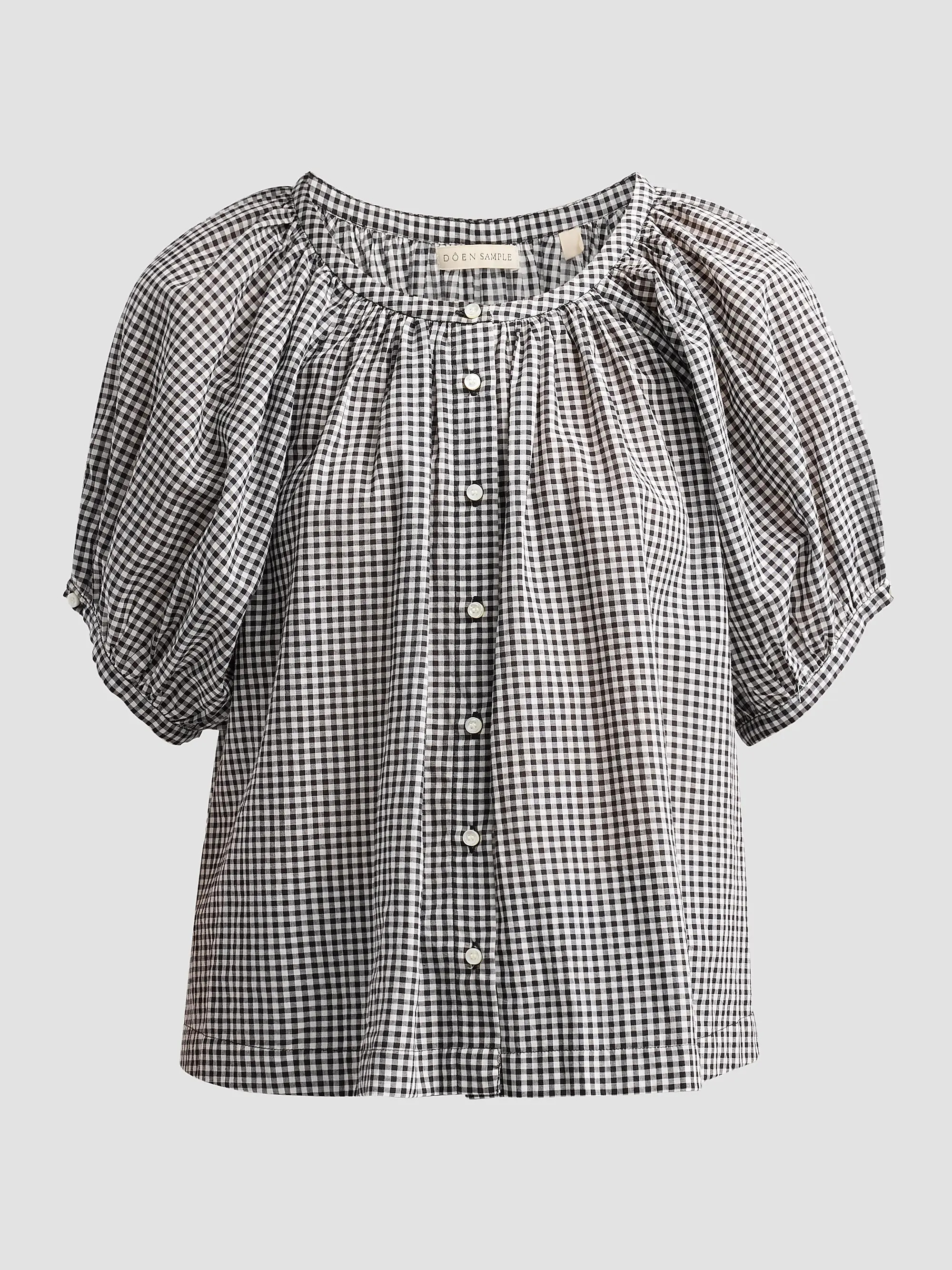 DÔEN June Gingham Cotton Top | Saks Fifth Avenue | Saks Fifth Avenue