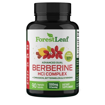 Forest Leaf Advanced Dual Berberine HCI Complex - 90 Caps | Target