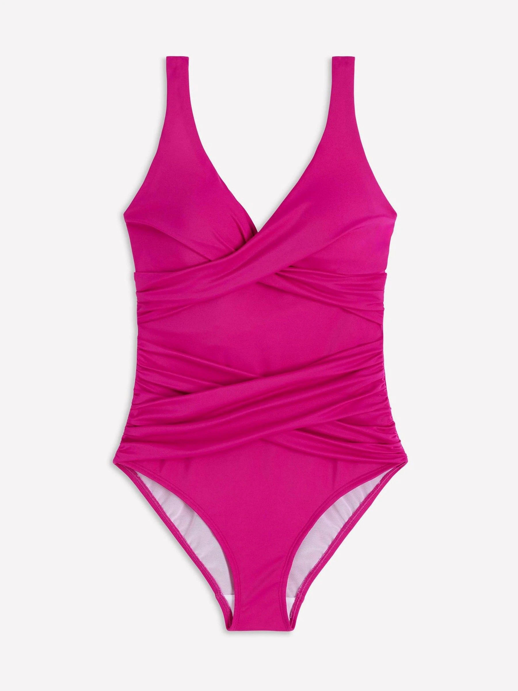Boden Boden Pink Cross Wrap Swimsuit | Next US