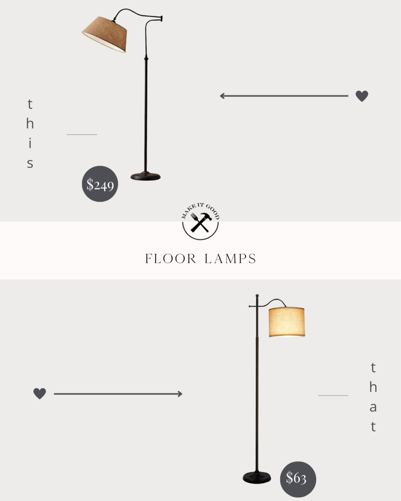 These rotating floor lamps are perfect next to a chair or sofa for nighttime reading and cozy ambiance. 

#LTKhome