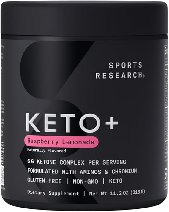 Sports Research Keto Plus Exogenous Ketones with goBHB - 30 Servings | Keto Electrolyte Powder fo... | Amazon (US)