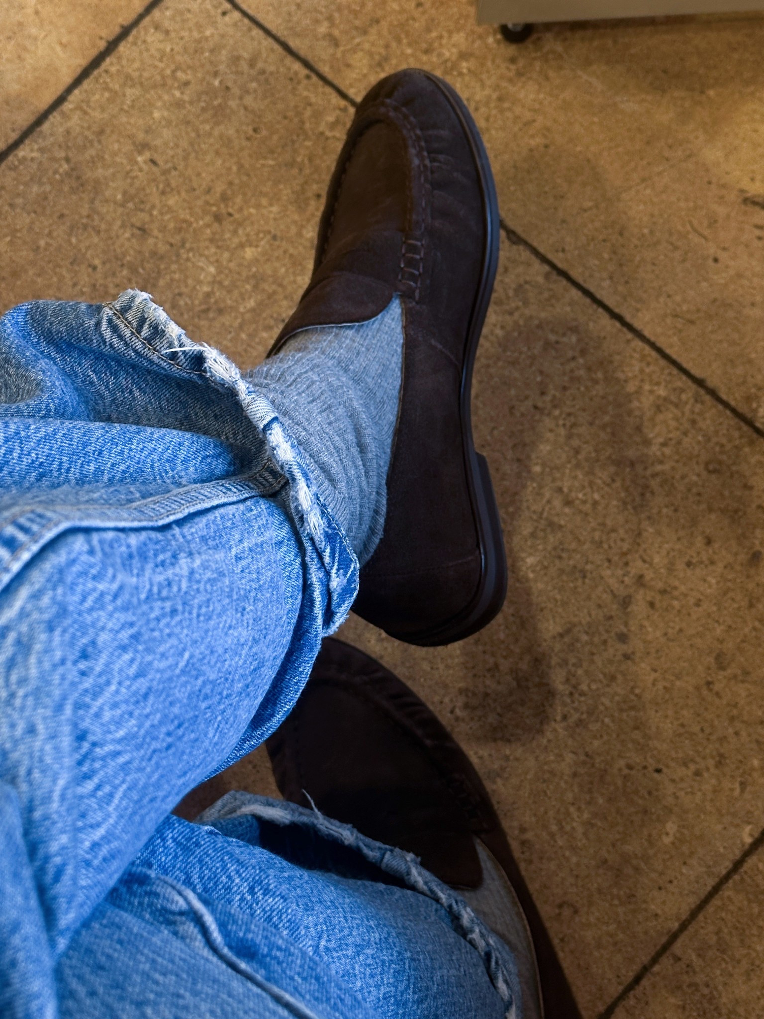 The comfiest real suede loafers are on sale GO GO GO. 
