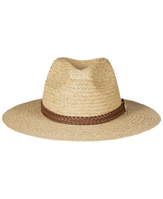 Raffia Woven Belt Band Fedora Hat | Macy's