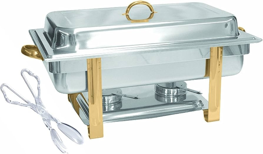 Tiger Chef Chafing Dish Buffet Set - Chafers and Buffet Warmers Sets - Full Size Food Warmer with... | Amazon (US)