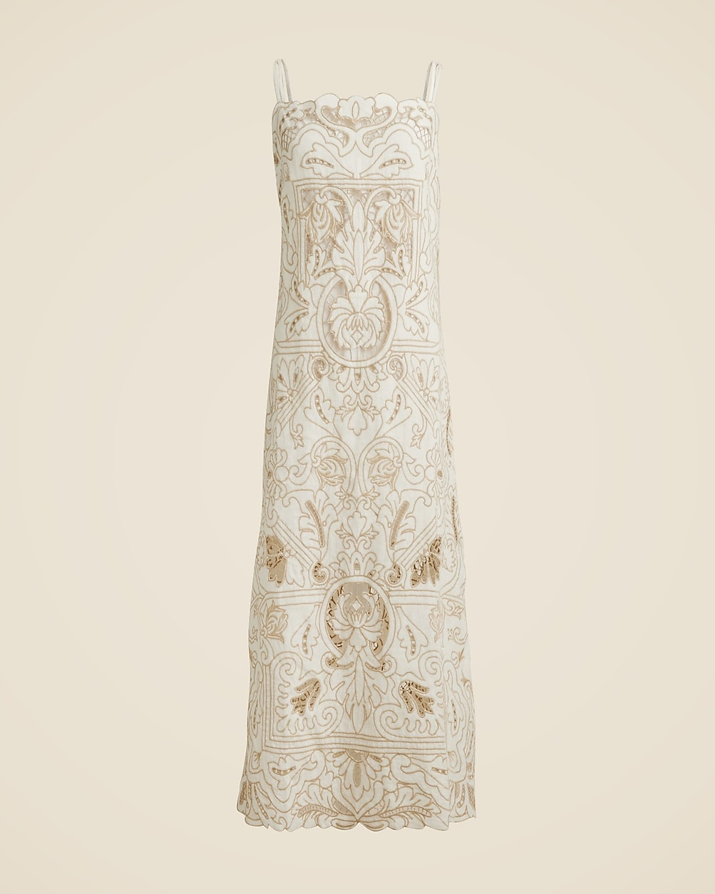 Collection cutwork maxi dress in linen | J. Crew US