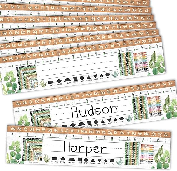 Desk Name Tags for Classroom -25 Student Name Plates for Classroom Kindergarten, Preschool, 1st, ... | Amazon (US)