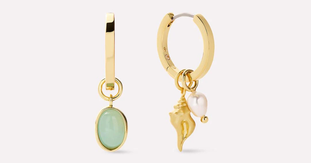 Gold Drop Earrings - Ocean Earrings | Ana Luisa