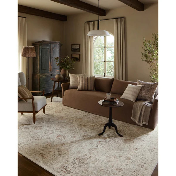 Amber Lewis x Loloi Honora Beige / Spice Area Rug | Wayfair North America