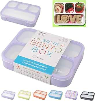 kinsho Bento Lunch Box for Kids Lunch-Boxes for Women Adults Girls Boys | Leakproof Snack Contain... | Amazon (US)