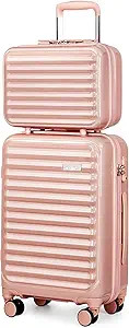 Coolife Luggage Suitcase expandable (only 28”) ABS+PC Spinner suitcase with TSA Lock carry on 2... | Amazon (US)