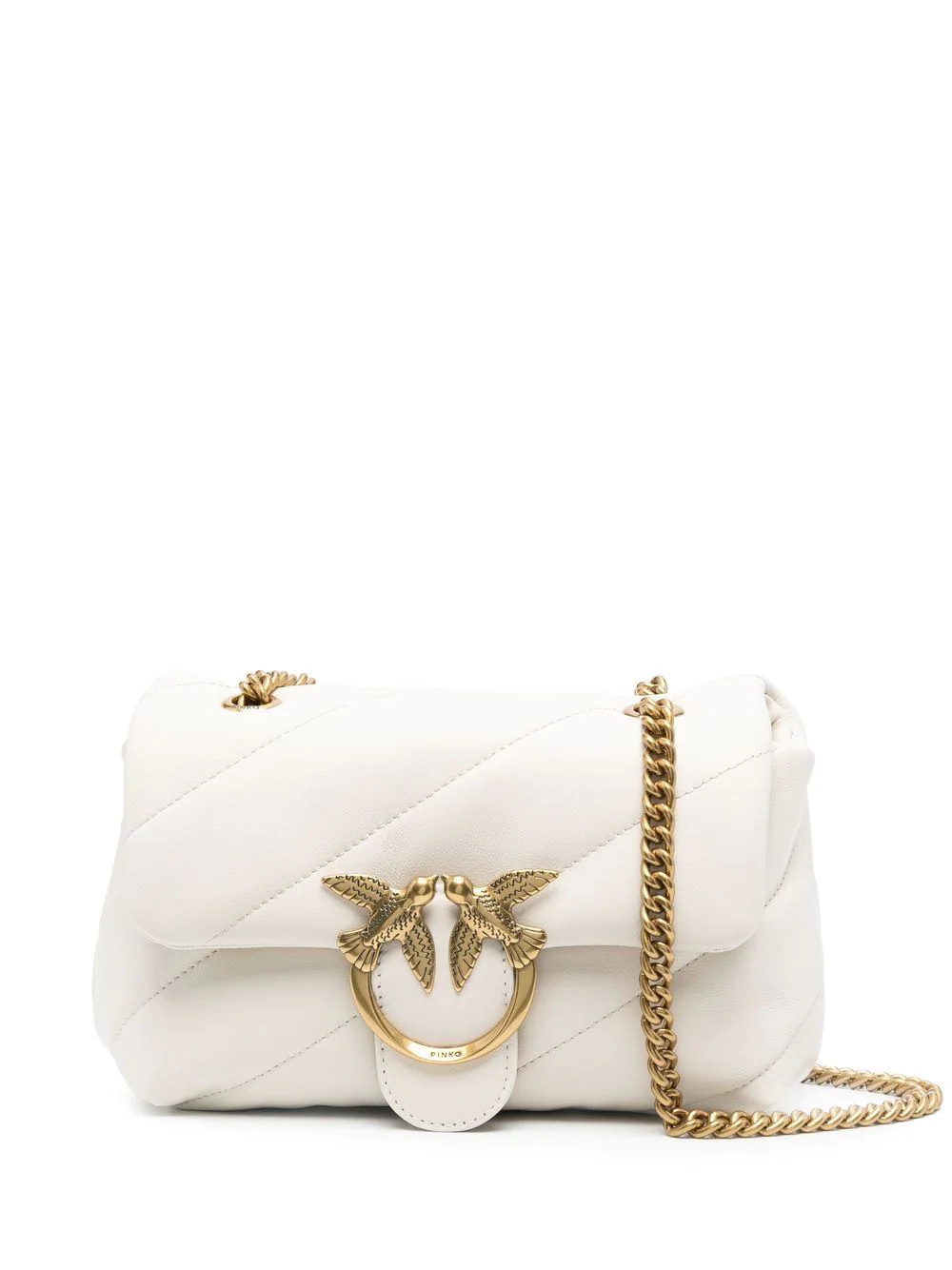 PINKO small shoulder bag Love Bag Puff maxi quilt - White | Farfetch Global