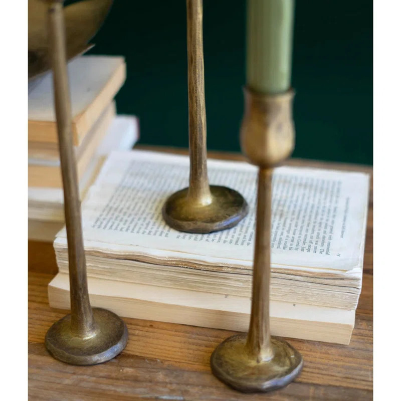 16'' H Metal Tabletop Candlestick | Wayfair North America