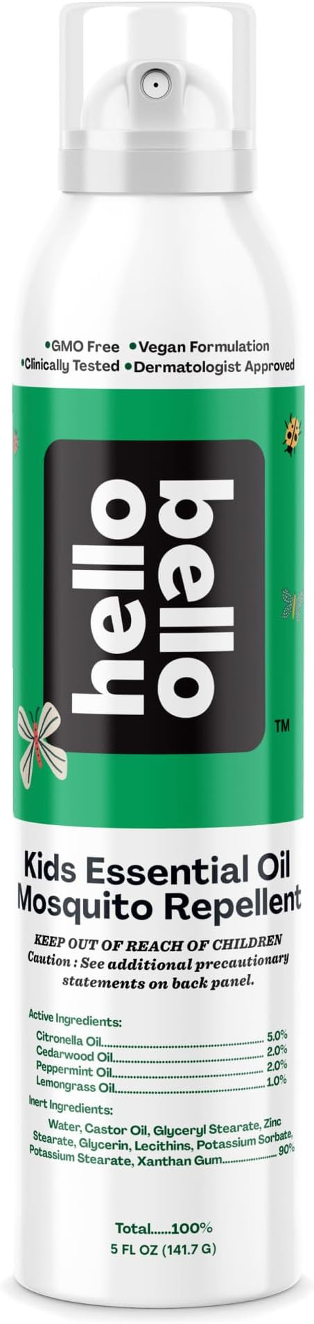Hello Bello Kids Mosquito Repellent Spray with Natural Oils, 5oz | Amazon (US)