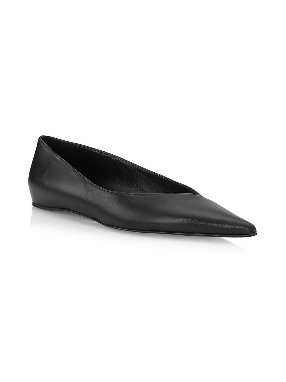 Asymmetric Leather Ballerina Flats | Saks Fifth Avenue