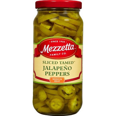 Mezzetta Sliced Tamed Jalapeno Peppers Medium Heat - 16oz | Target