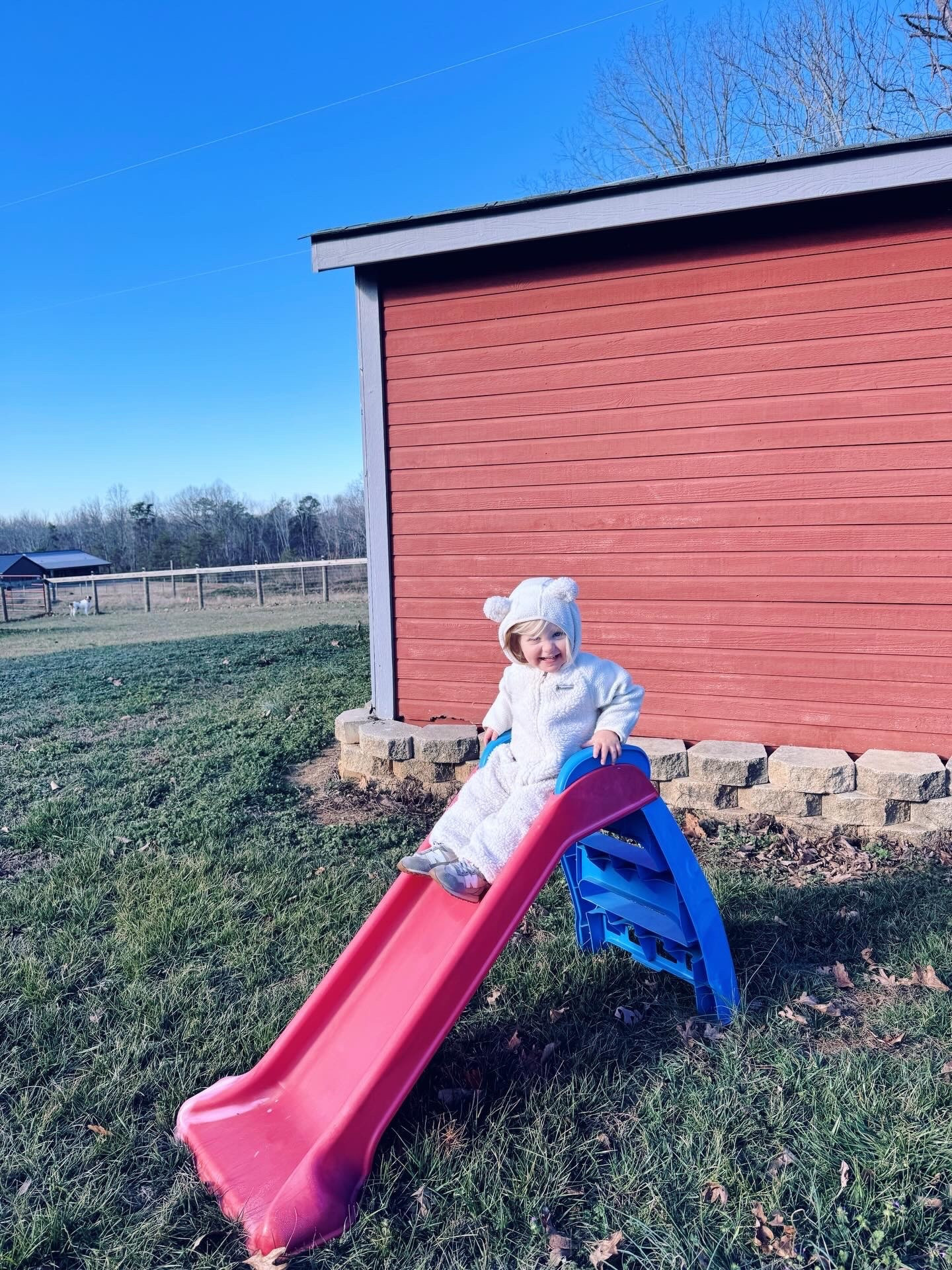 Oh my Sweet Baby Levi Rhett and precious baby bear, how we all love and adore you so!! 👶🏼🐻‍❄️ Our hearts are overflowing with gratitude for the twenty most joy-filled months with you here in our lives… and how amazing that exactly one month ago (today!!) we closed on our forever home 🏡 and farm sweet farm 🚜 just (!!) in time for Christmas 🎄… and the fact that we got to move in and officially “ring in the new year” here… such a gift beyond words and a Christmas season we will never forget!! 🎁 Your big brother Judson and puppy 🐶 dog Red are your best friends in the whole wide world and you are all living your very best country boy lives out on the farm these days! 🌾 You are the sweetest, snuggliest little country bear cub 🤱🐻 and bring us all so much joy!! 🤩 You are at the cutest stage right now and learning and saying so much these days (& still nursing 🤱, too - such a gift)!! 🥰 My personal favorite is how you say “Tank uuuu” (for “thank you” haha) and the adorable little facial expressions you make! 😍 We couldn’t be more grateful for this season of life and all that the Lord has blessed us with! 🏡🚜🌼 Happy 20 months, my angel baby boy!! 🧸🩵 // new blog post up on the @emilymabrycreative blog (link in bio 💫) 

It has been such a dream come true 😭 moving out to the farm and go from “chasing the dream” to finally getting to “live” the dream 💭 we have been praying 🙏🏽 for and dreaming of 🥹 since before Wes and I even got married 💒 … raising our babies on a bunch of land surrounded by God’s beautiful Creation!! 👶🏼🌾 Boy oh boy, did the Lord come through on that prayer – abundantly more!! 💫🙌🏽 

We can’t wait to watch our little pair of #brotherbesties 💙💙 truly get to grow up on these 12.5 acres of farmland 🌳 and have the sweetest country childhood we always dreamed of giving our babies with horsies 🐴 all around us, open fields and pastures 🌼, and old dirt roads to walk and explore around the pond! 🦆 All I can say is… God truly does write ✍🏼 the best (!!) stories of all and we couldn’t have asked for, dreamed of, or imagined a more perfect place to plant our roots!! 🪴 