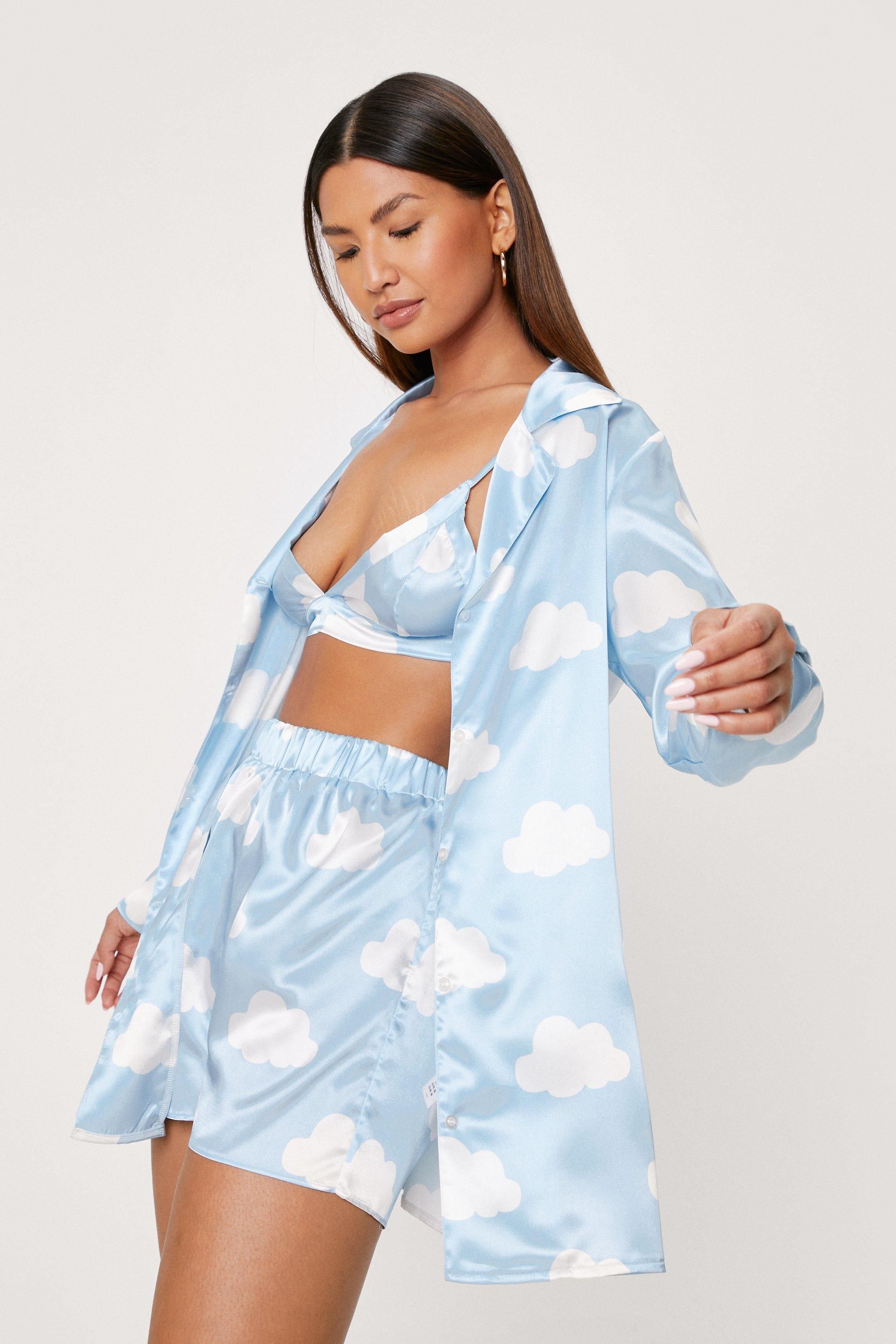 Cloud Satin 3pc Pajama Short Set | NastyGal (AU)